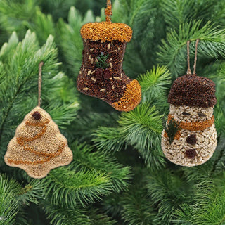 Bird Seed Ornament Trio