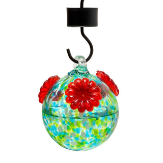 Glass Hummingbird Feeder