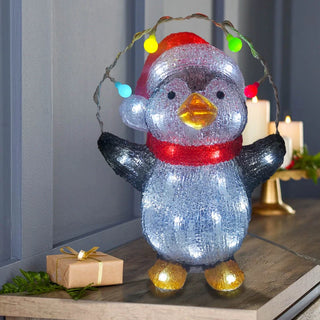 Bright Lights Led Acrylic Penguin